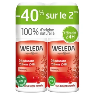Weleda Déodorant à la Grenade Roll-on 24H Lot de 2 x 50 ml