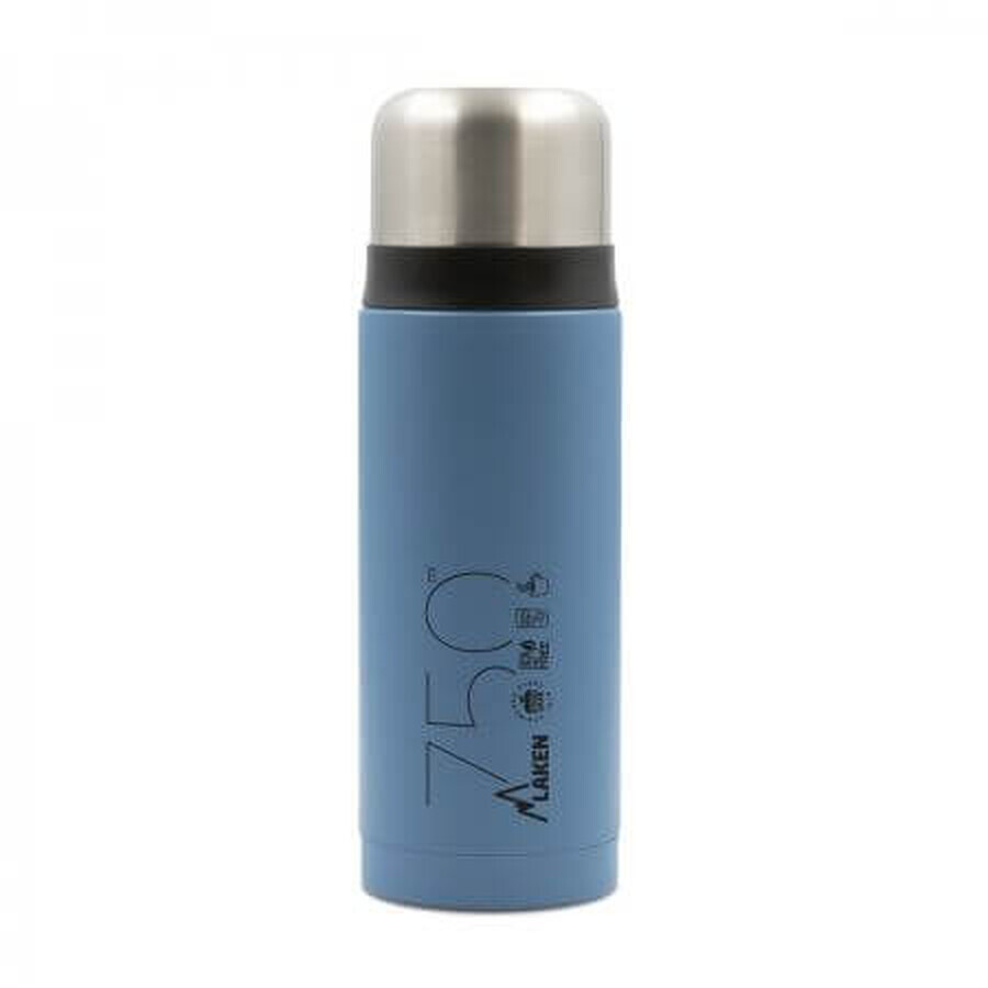 Thermos en acier inoxydable, 750 ml, bleu, Laken