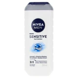Gel de ducha 3 en 1 Nivea Men Sensitive para cuerpo, rostro y cabello, 250 ml