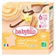 Babybio Crema di semolino alla vaniglia biologica, dai 6 mesi in su, 4 bustine da 85 g