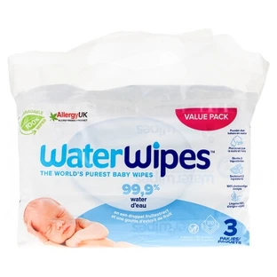 Waterwipes, verpakking van 3 x 60 doekjes