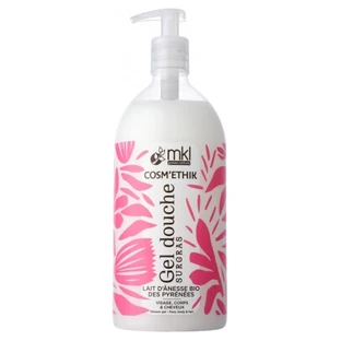 MKL Green Nature Cosm'Ethik Gel Douche Surgras Lait d'Ânesse Bio des Pyrénées 1 L