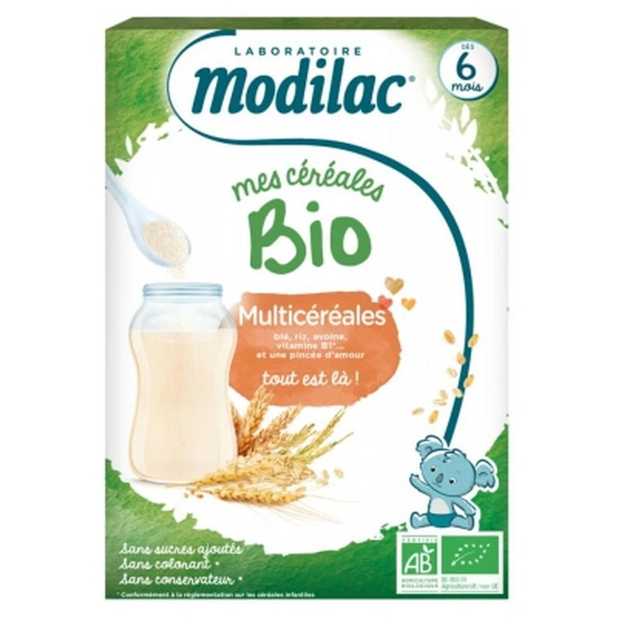Modilac Mes Céréales Bio Dès 6 Mois Multicéréales 250 g