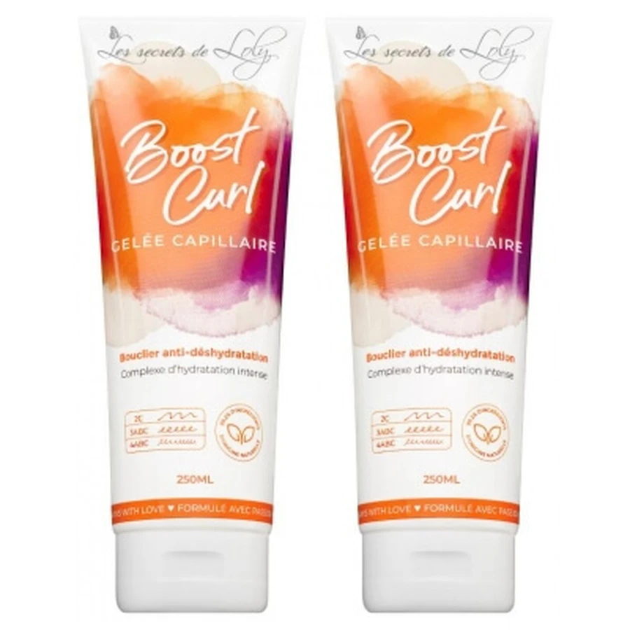 Les Secrets de Loly Boost Curl-haargel, 2-pack (elk 250 ml)