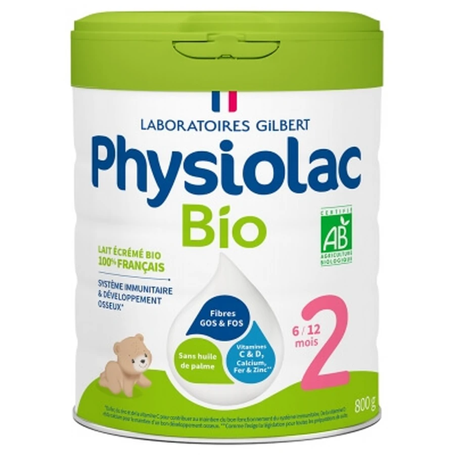 Physiolac Bio 2, 6 to 12 Months, 800 g