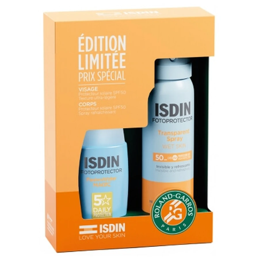 Isdin Fotoprotector Fusion Water Magic Crema solare SPF 50, 50 ml + Spray solare SPF 50, 100 ml