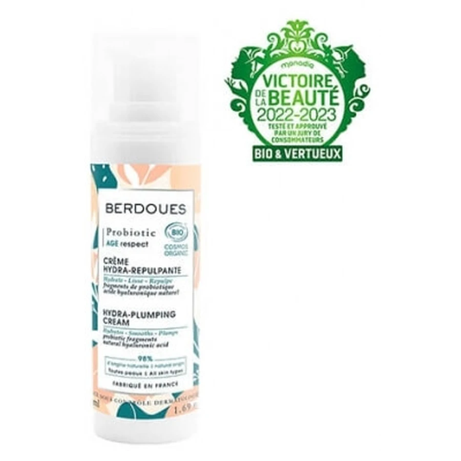 Crema hidratante y reafirmante con probióticos de Berdoues