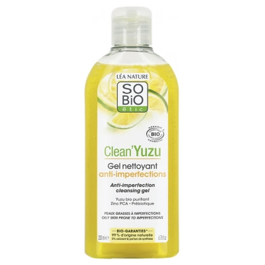 Léa Nature SO BIO étic Clean'Yuzu Biologische reinigingsgel tegen onzuiverheden 200 ml