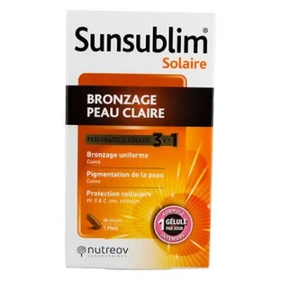 Nutreov Sunsublim Abbronzante per pelli chiare, 28 capsule