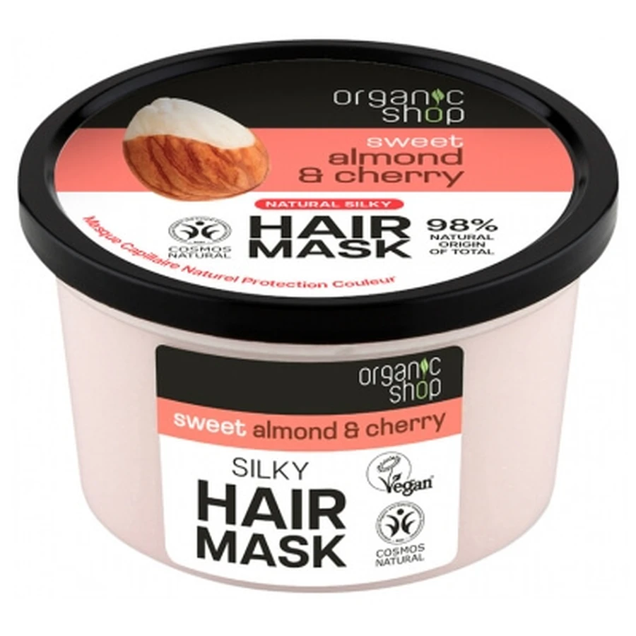 Organic Shop: Mascarilla capilar natural para proteger el color, con almendra y cereza, 250 ml
