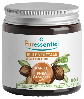 Puressentiel Biologische Shea (Butyrospermum parkii) Plantaardige Olie, 100 ml