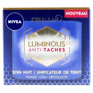 Nivea Cellular Luminous630 Tratament de noapte împotriva petelor, pentru uniformizarea tenului 50 ml