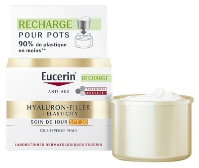 Eucerin Hyaluron-Filler + Elasticity Dagcrème SPF 30 Navulling, 50 ml