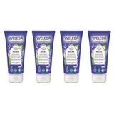 Weleda Relax Beruhigende Duschcreme, 4er-Pack (je 200 ml)