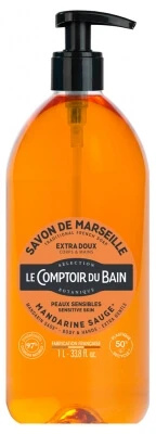 Le Comptoir du Bain Marseille-zeep, mandarijn-salie, 1 l