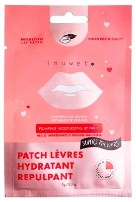 Inuwet hydraterende en volumegevende lippenpleister, 1 pleister