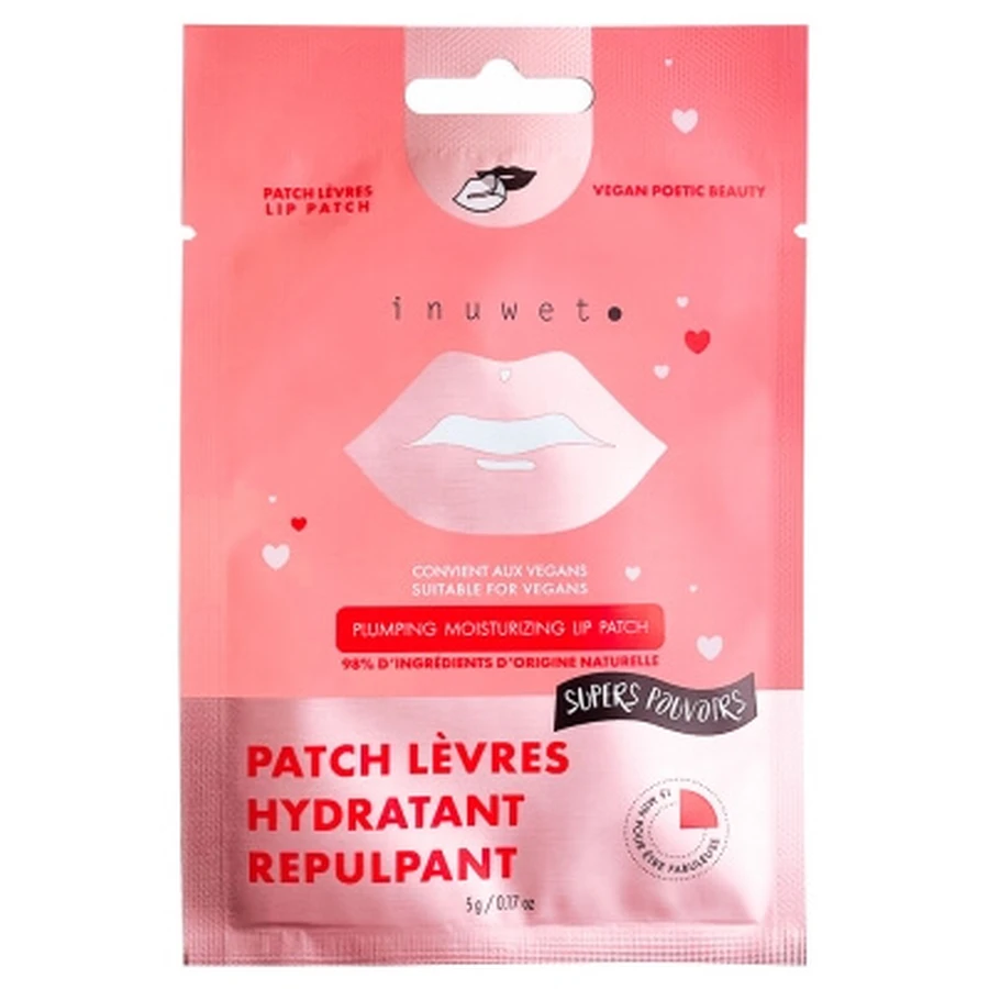 Inuwet hydraterende en volumegevende lippenpleister, 1 pleister