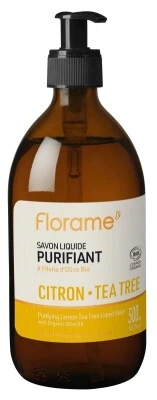 Florame Biologische Zuiverende Vloeibare Zeep met Citroen en Tea Tree, 500 ml