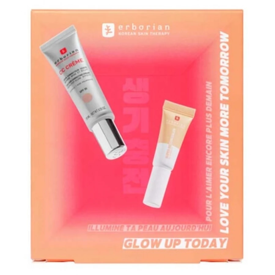 Crema CC de Erborian con centella, SPF 30, tono claro, 15 ml + Corrector Super BB, SPF 25, tono nude, 3 ml