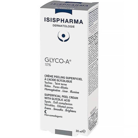 IsisPharma Glyco-A Peelingcrème met 10% glycolzuur, 30 ml