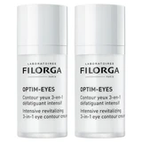 Filorga OPTIM-EYES 3-in-1 oogcontourcrème, 2-pack (elk 15 ml)