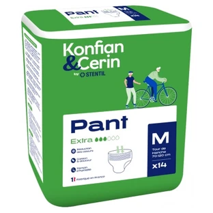 Stentil Konfian & Cerin Pant Extra 14 – bielizna dla dorosłych o zwiększonej chłonności, rozmiar M