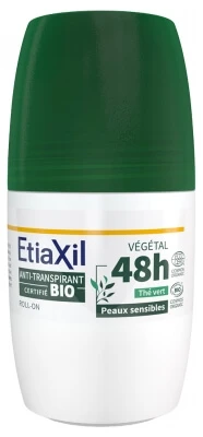 Etiaxil 48-uurs plantaardige anti-transpirant deodorant met biologische groene thee, 50 ml