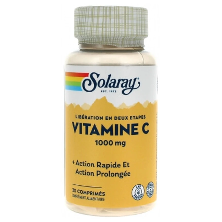 Solaray Vitamin C 1000 mg, 30 Tablets