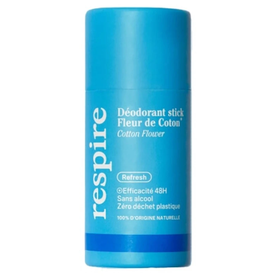 Respire Deodorant Stick „Fleur de Coton”, ambalaj din carton ecologic, 50 g