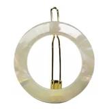 Bachca ronde haarclip van parelmoer, 1 haarclip