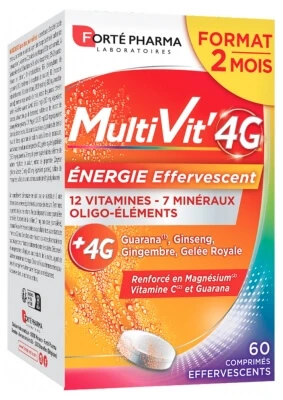 Forté Pharma MultiVit'4G Energy 60 bruistabletten