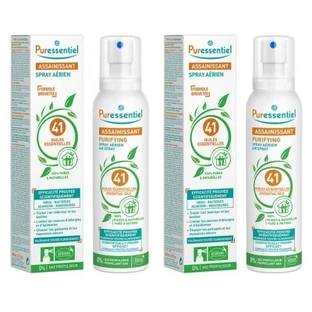 Puressentiel Air Freshener Spray with 41 Essential Oils, 2-Pack (200 ml each)