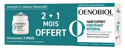 Oenobiol Hair Expert Uitgebreide versterkende kuur: 2 maanden + 1 maand gratis