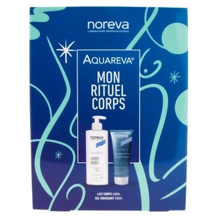 Noreva Aquareva 24-Stunden-Feuchtigkeits-Körperlotion 400 ml + Feuchtigkeitsspendendes Schaumgel 200 ml