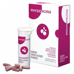 Laboratoire Immubio Physionorm Cranberry Ferments Lactiques Vitamine B2 30 Gélules