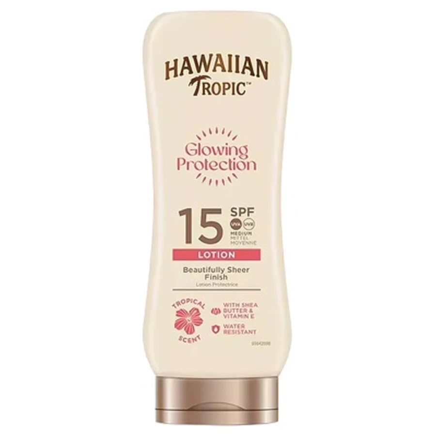 Hawaiian Tropic Glowing Protection Sunscreen Lotion SPF 15, 180 ml