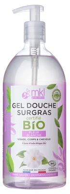 MKL Green Nature Biologische vochtinbrengende douchegel met witte bloemen 1 L