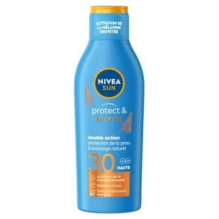 Nivea Sun Protect & Bronze Sonnenschutzlotion mit Doppelwirkung LSF 30, 200 ml