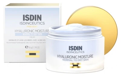Isdin Isdinceutics Prevent Hyaluronzuur-vochtcrème voor de normale tot droge huid 50 g