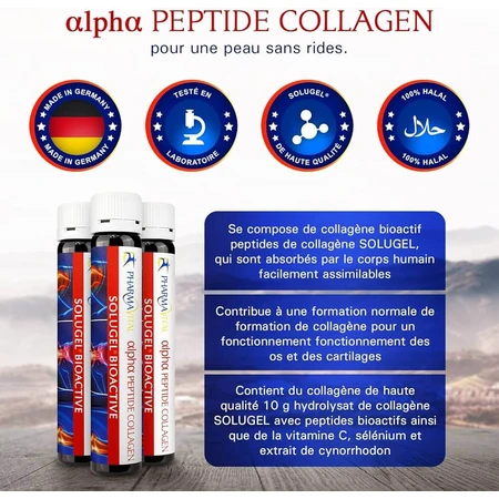 Alpha Peptide Collagen Plus, 11000 mg, 50 fiole x 25 ml, PharmaVital GmbH