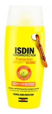 Isdin Fotoprotector Fusion Sport Sun Gel SPF 50, 100 ml, Limited Edition van Alcaraz