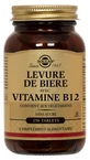 Levadura de cerveza de Solgar con vitamina B12, 250 comprimidos