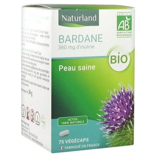 Naturland – organiczny łopian, 75 kapsułek roślinnych
