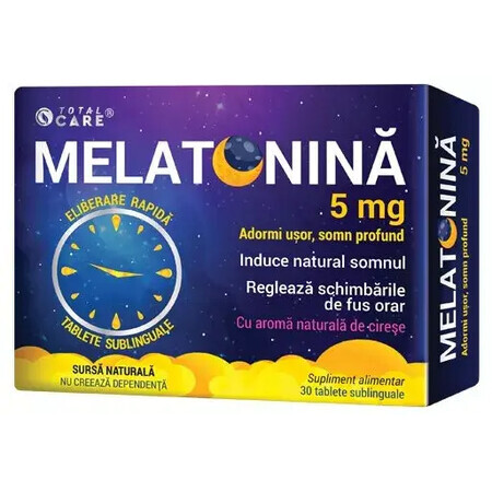 Melatonine 5 mg snelle afgifte 30 sublinguale tabletten, Cosmo Pharm 