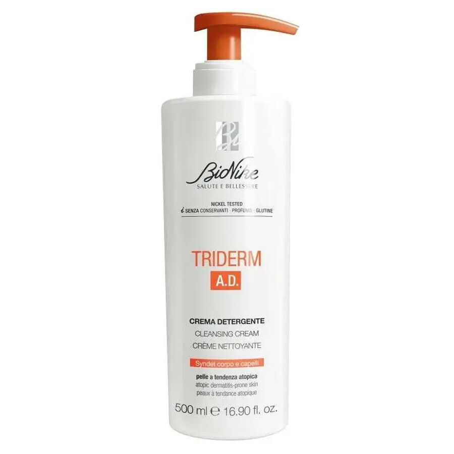 BioNike Triderm AD - Crema Corpo Detergente Corpo E Capelli, 500ml