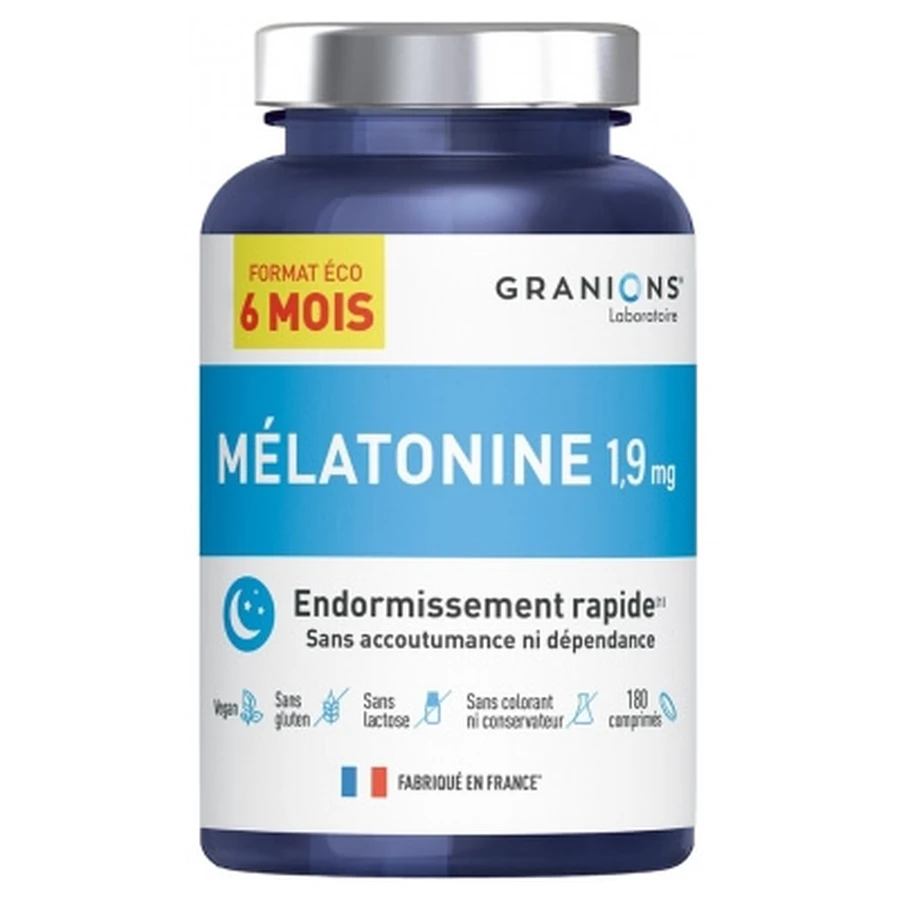 Granions Melatonina 1,9 mg, 180 comprimidos