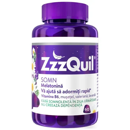 Melatonine, 4x60 gummies, ZzzQuil Natura 
