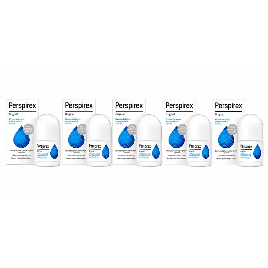 Perspirex Original 5 x 20 ml, roll-on anti-transpirant