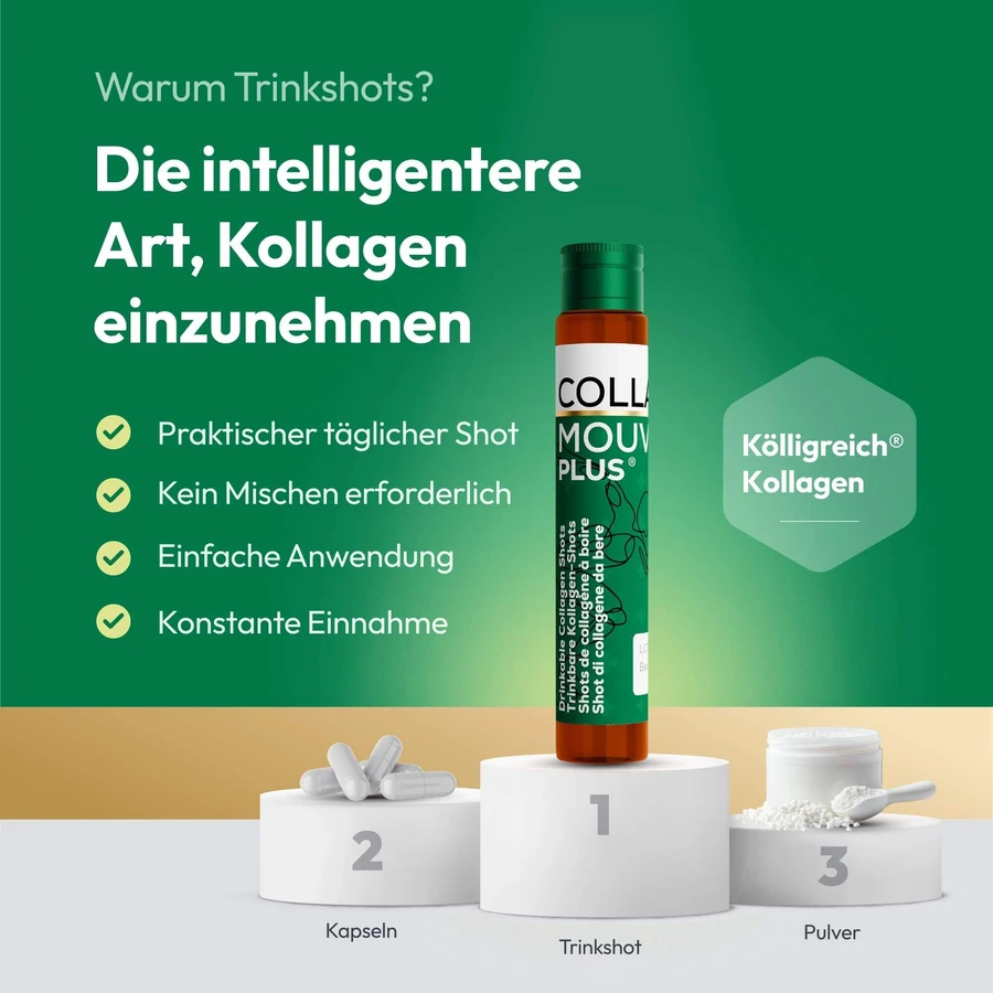 CollaMouv Plus Collagen, Glucosamine & Chondroitin Drinkshot 14x25ml, BHW Bayerische Heilmittel