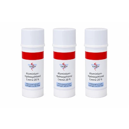 Aluminiumhydrochloride 20% crème, Fagron, 3 x 50 ml